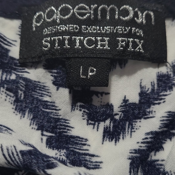 Papermoom Navy and White Strappy Tank - Picture 5 of 5